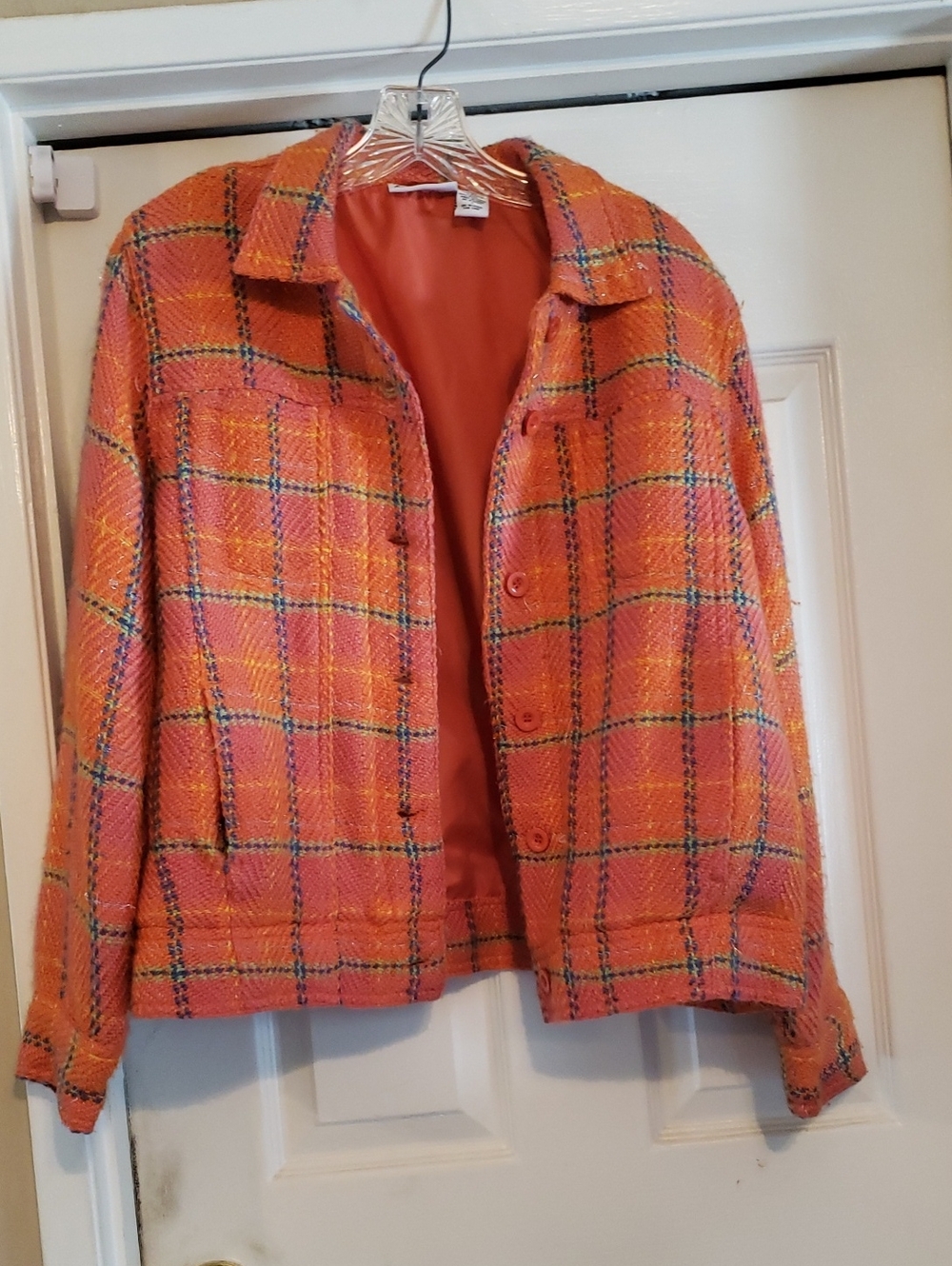 Plaid Button-Up Jacket - Picture 15 of 15